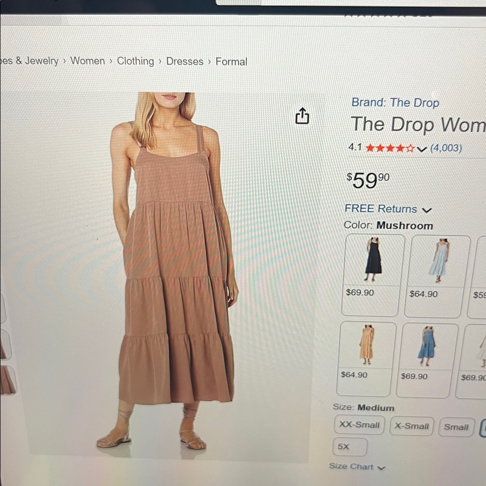 Chic Tan Maxi Dress - Picture 4 of 5